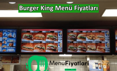 Burger King Menü Fiyatları