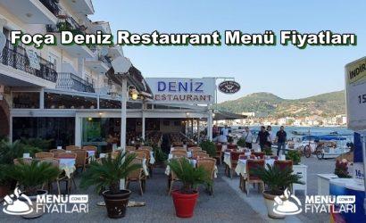  Foça Deniz Restaurant Menü Fiyatları