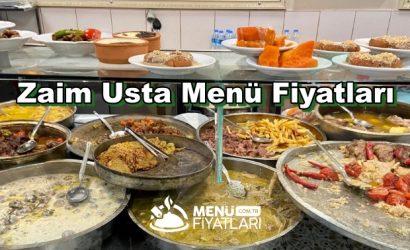 Zaim Usta Menü Fiyatları