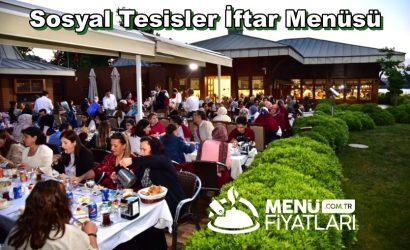 Sosyal Tesisler İftar Menüsü Fiyatları