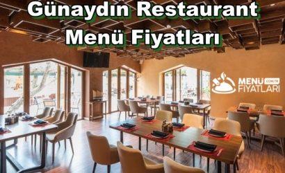 Günaydın Restaurant Menü Fiyatları