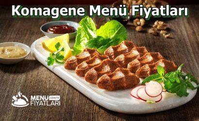 Komagene Menü Fiyatları