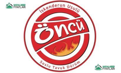 Öncü Döner Menü Fiyatları