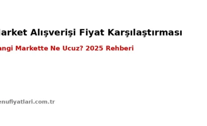 Market Alışverişi Yaparken Fiyat Karşılaştırması Nasıl Yapılır? (2025 Rehberi)