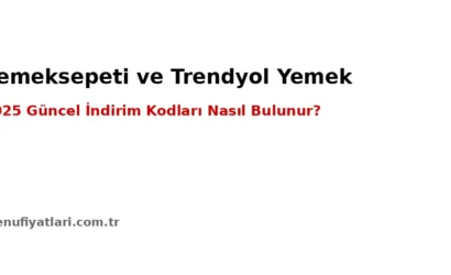 Yemeksepeti ve Trendyol Yemek İndirim Kodları (2025 Güncel Liste)