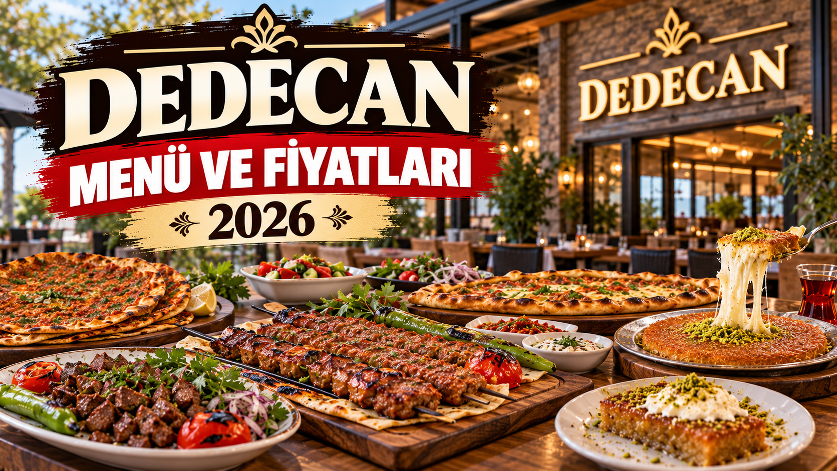 Dedecan Menü ve Fiyatları 2026: Kebap, Pide ve Tatlı Listesi